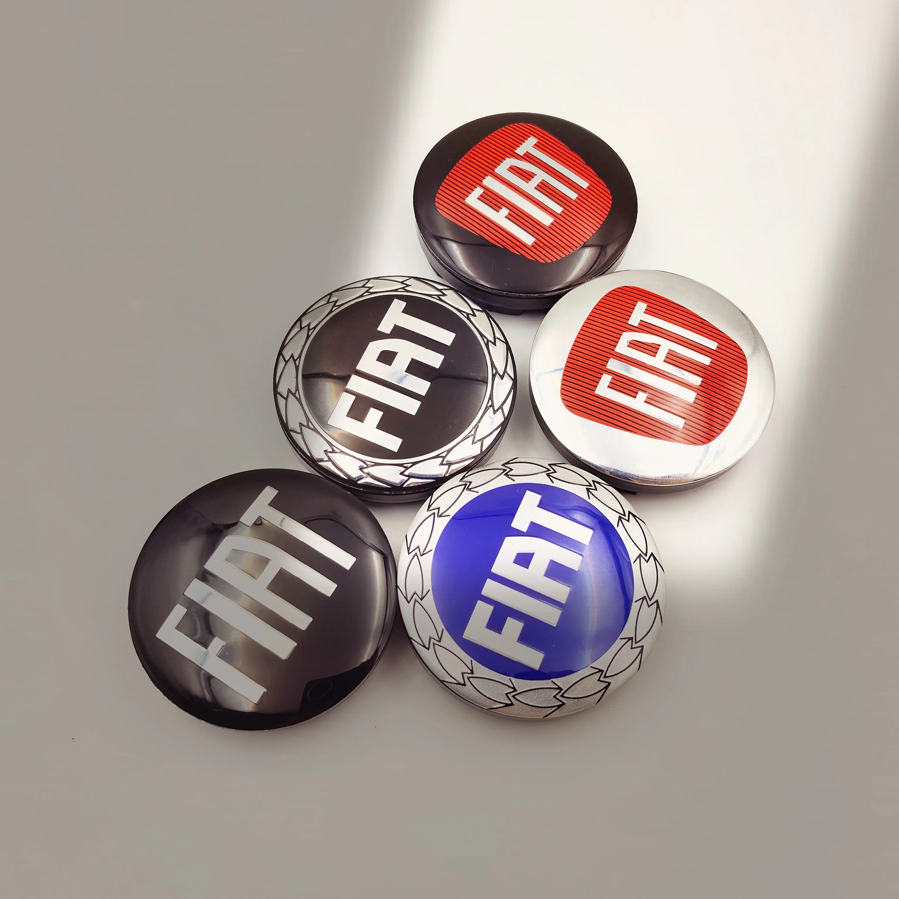 4pcs 48.5/50mm FIAT Car Wheel Center Caps Emblem Badge Wheel Center Hub Caps Badge Rim Cover Emblem