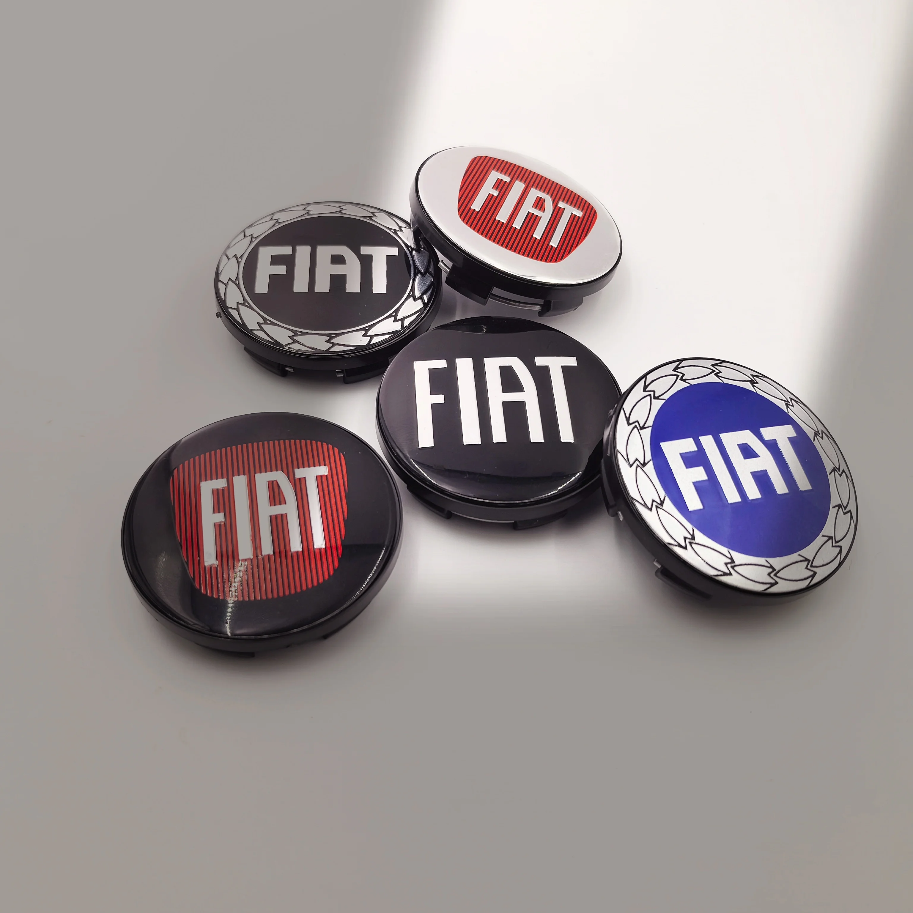 4pcs 48.5/50mm FIAT Car Wheel Center Caps Emblem Badge Wheel Center Hub Caps Badge Rim Cover Emblem