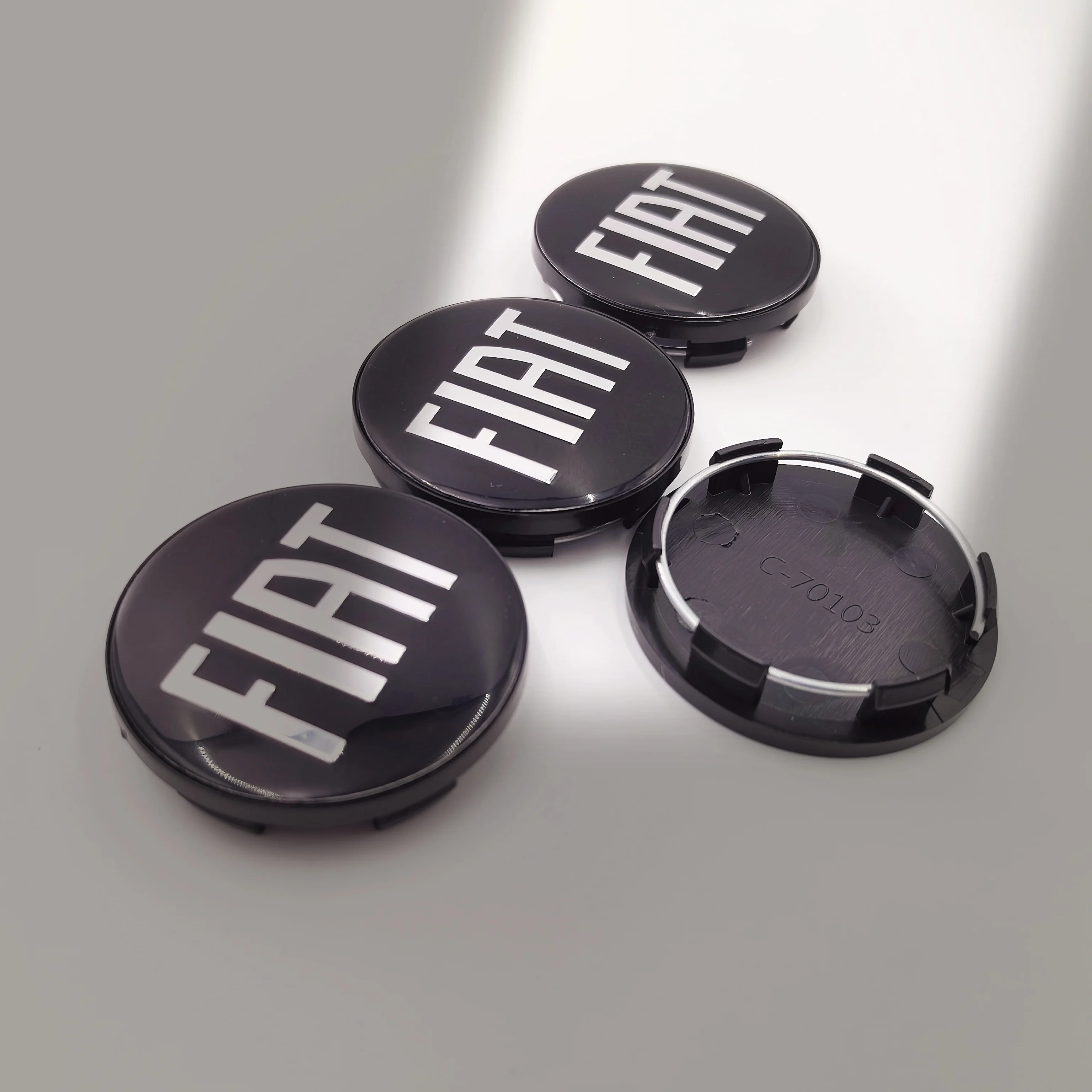 4pcs 48.5/50mm FIAT Car Wheel Center Caps Emblem Badge Wheel Center Hub Caps Badge Rim Cover Emblem