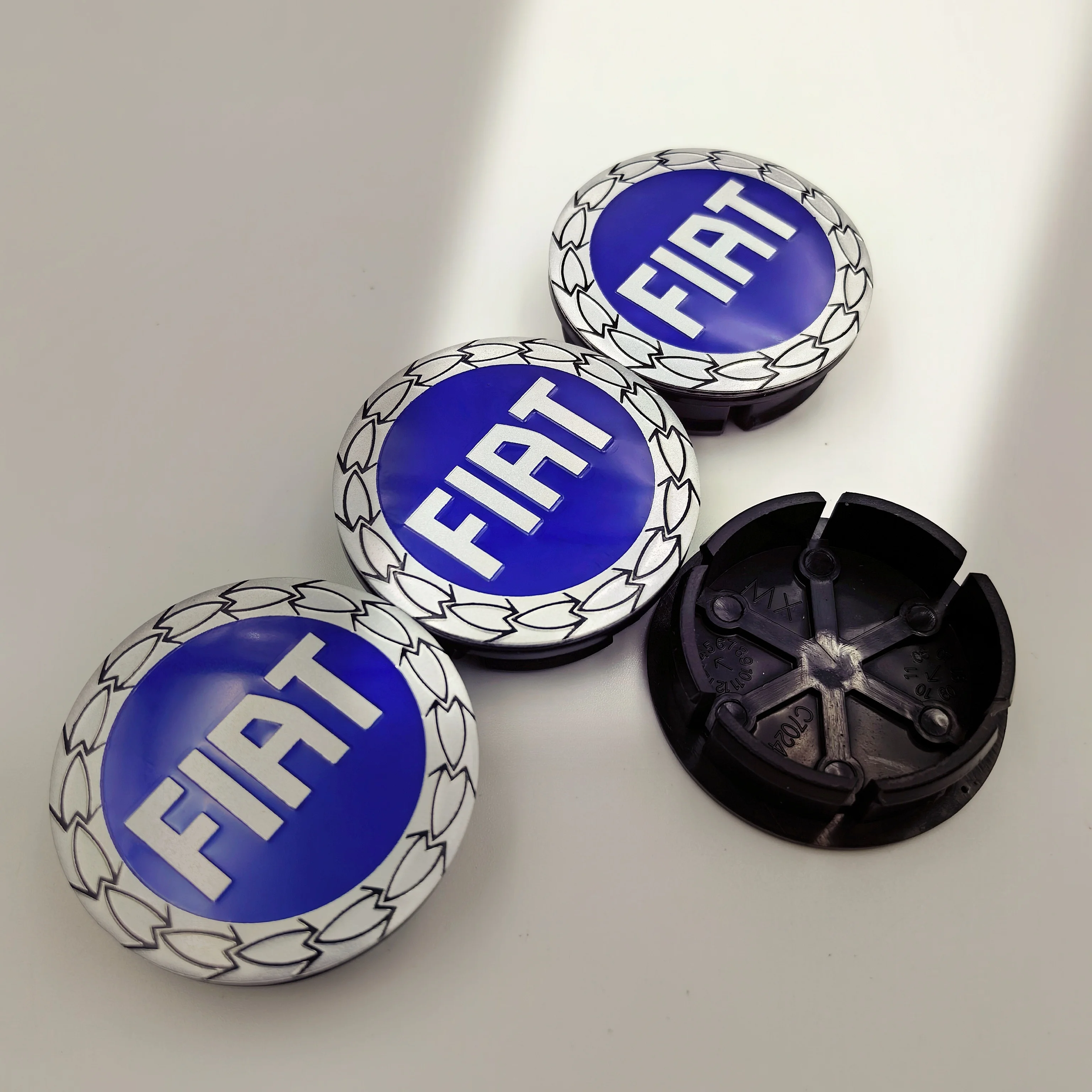 4pcs 48.5/50mm FIAT Car Wheel Center Caps Emblem Badge Wheel Center Hub Caps Badge Rim Cover Emblem