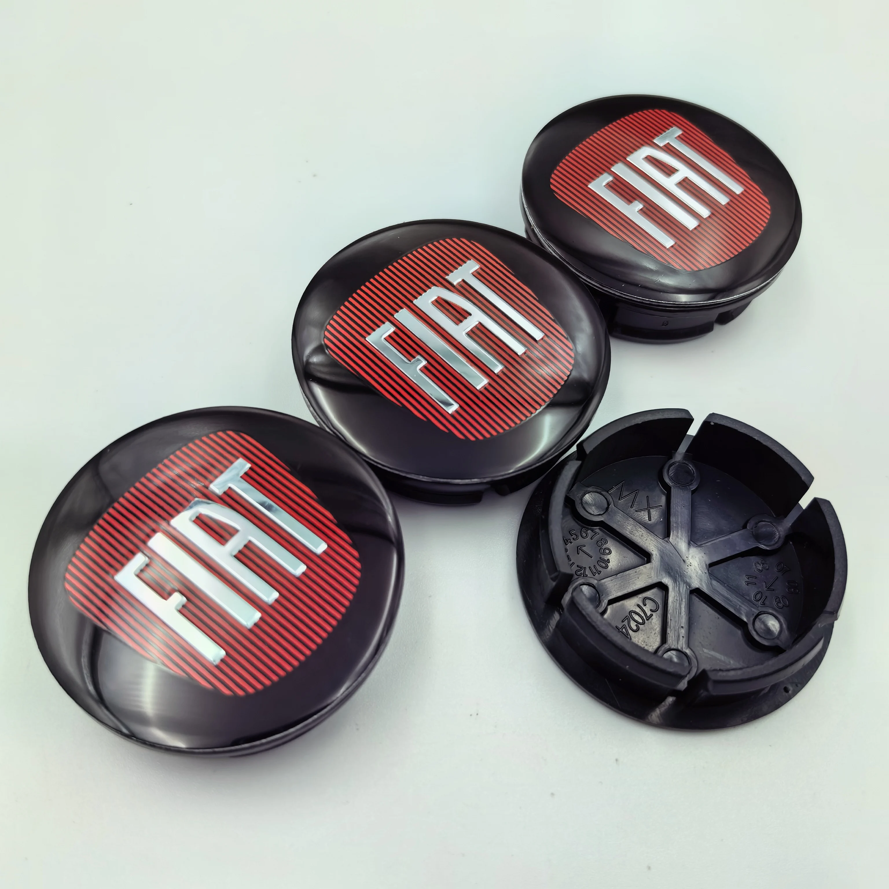 4pcs Fiat 500 Wheel Center Hub Caps 50mm Original Rim Cover Emblem Badge Auto Styling Accessories for Car
