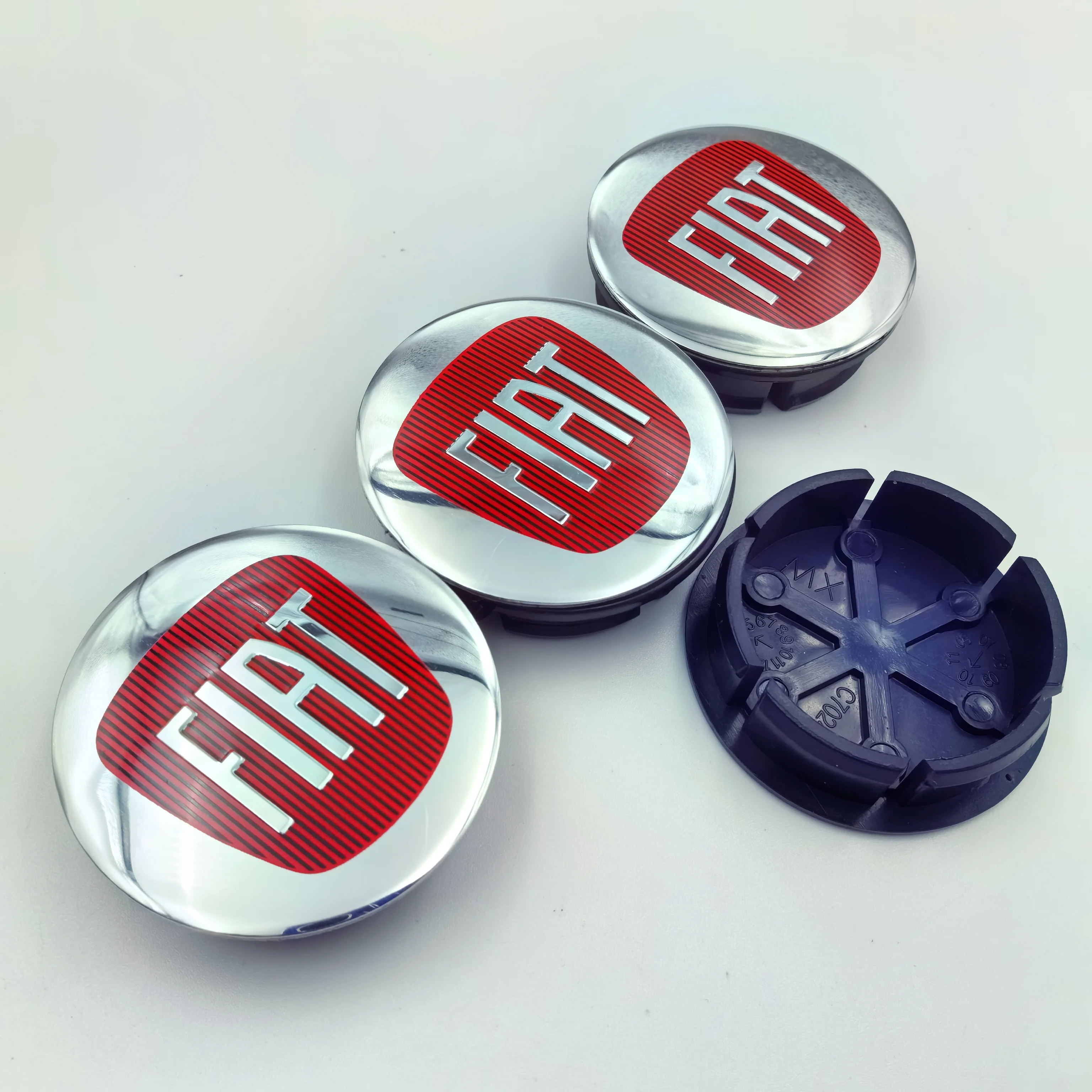 4pcs Fiat 500 Wheel Center Hub Caps 50mm Original Rim Cover Emblem Badge Auto Styling Accessories for Car