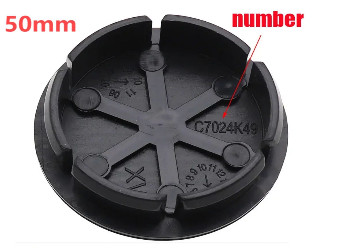 4pcs Fiat 500 Wheel Center Hub Caps 50mm Original Rim Cover Emblem Badge Auto Styling Accessories for Car