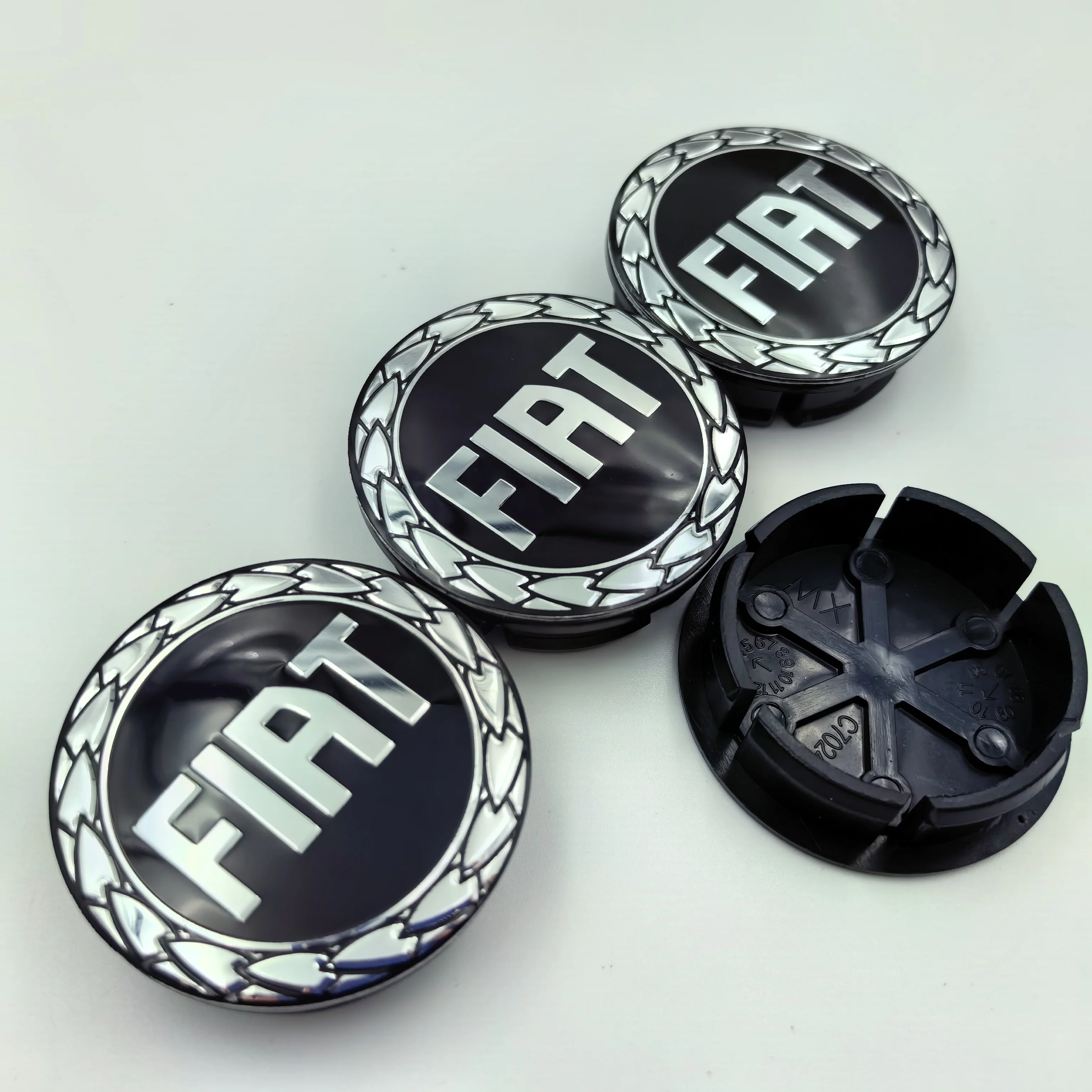 4pcs Fiat 500 Wheel Center Hub Caps 50mm Original Rim Cover Emblem Badge Auto Styling Accessories for Car