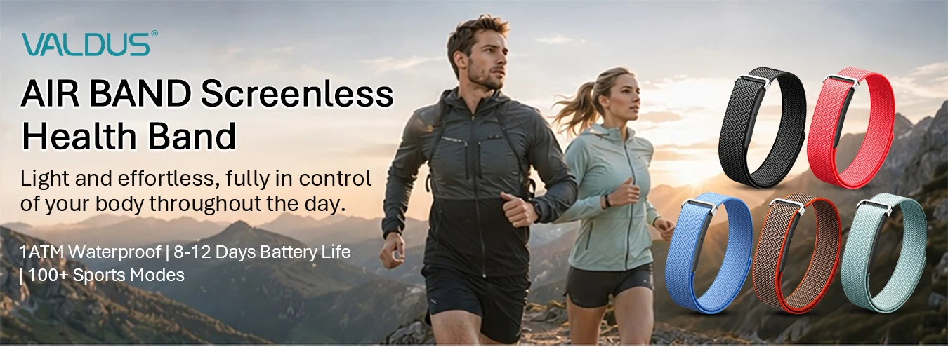 VALDUS Air Band Smart Bracelet Man Woman Heart Rate Blood Pressure Sleep Calorie Fitness Tracker Waterproof NFC New Smartwatch
