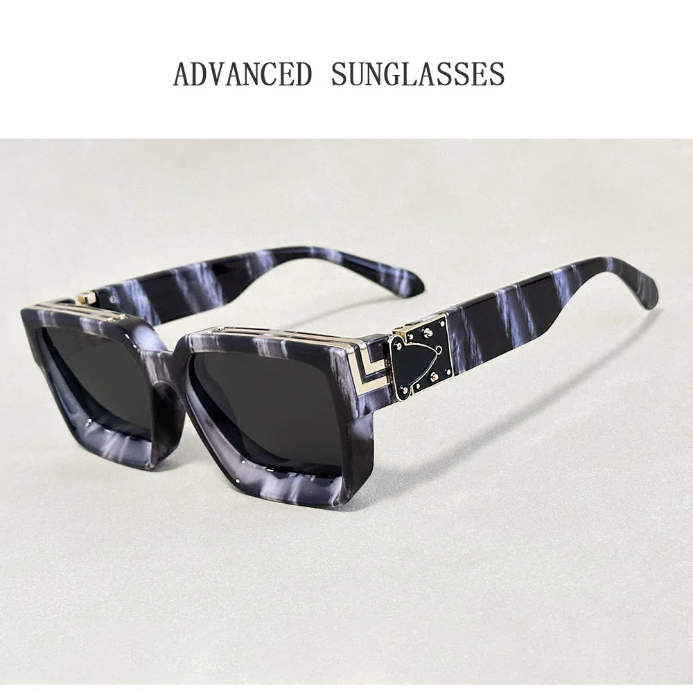 Senior Square Sunglass Men Vintage Millionaire Sunglasses Women Silver Retro Fashion Glasses Dropshipping Gafas De Sol Hombre