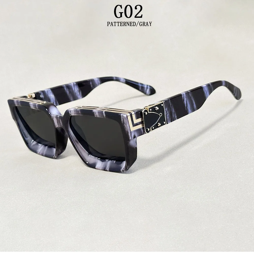 Senior Square Sunglass Men Vintage Millionaire Sunglasses Women Silver Retro Fashion Glasses Dropshipping Gafas De Sol Hombre