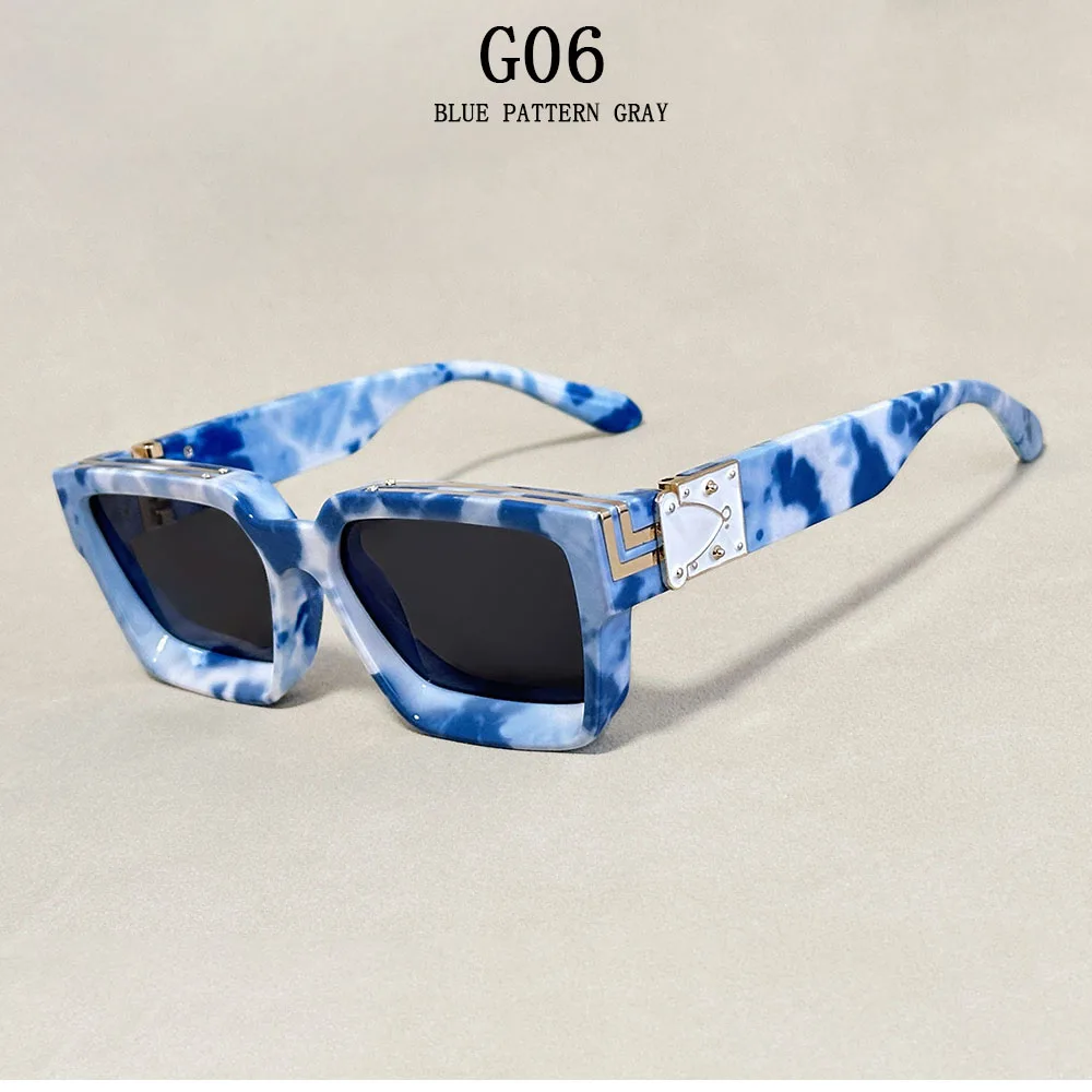 Senior Square Sunglass Men Vintage Millionaire Sunglasses Women Silver Retro Fashion Glasses Dropshipping Gafas De Sol Hombre