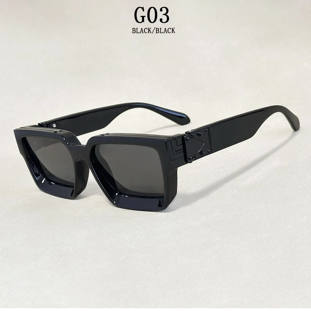 Senior Square Sunglass Men Vintage Millionaire Sunglasses Women Silver Retro Fashion Glasses Dropshipping Gafas De Sol Hombre