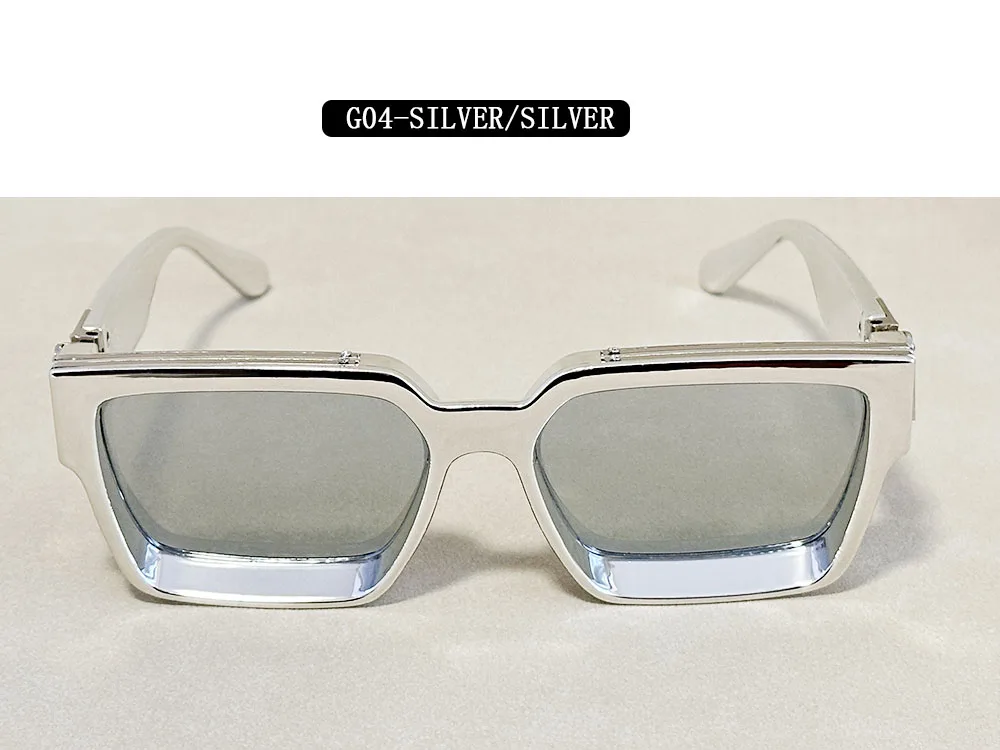 Senior Square Sunglass Men Vintage Millionaire Sunglasses Women Silver Retro Fashion Glasses Dropshipping Gafas De Sol Hombre