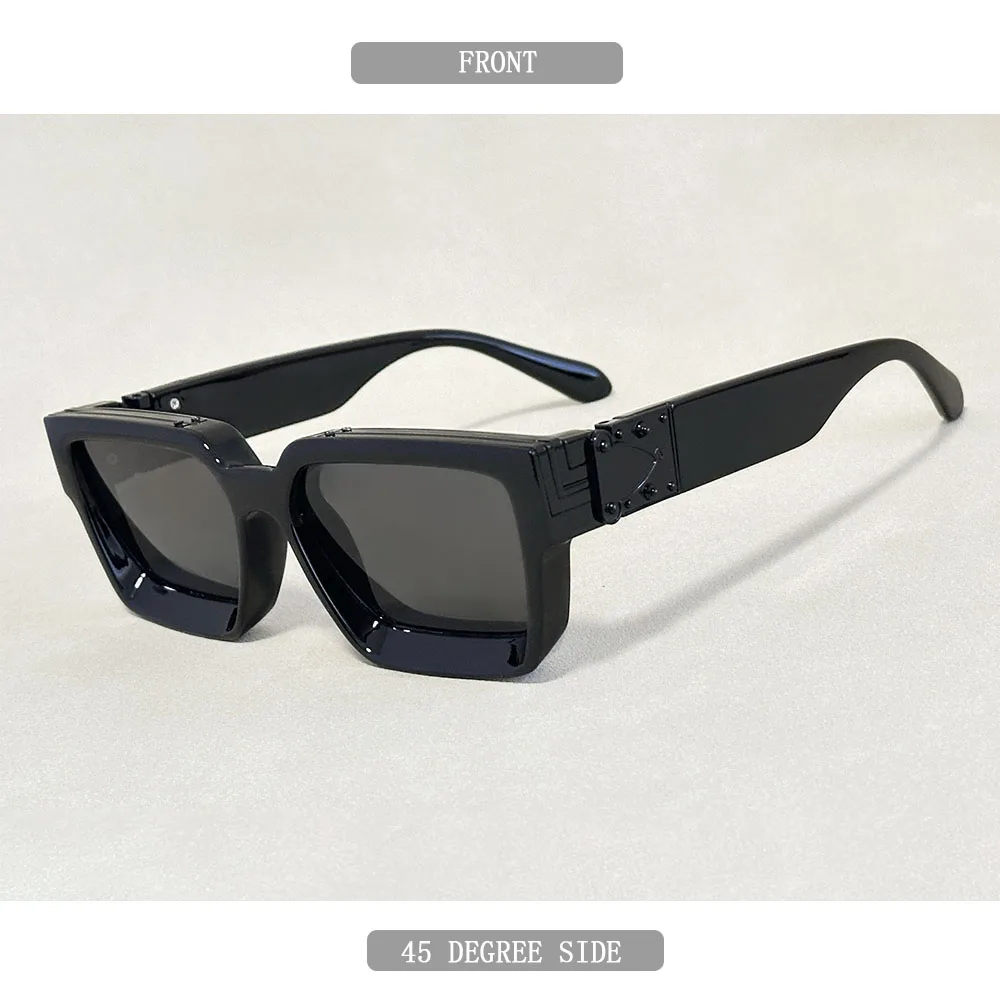 Senior Square Sunglass Men Vintage Millionaire Sunglasses Women Silver Retro Fashion Glasses Dropshipping Gafas De Sol Hombre