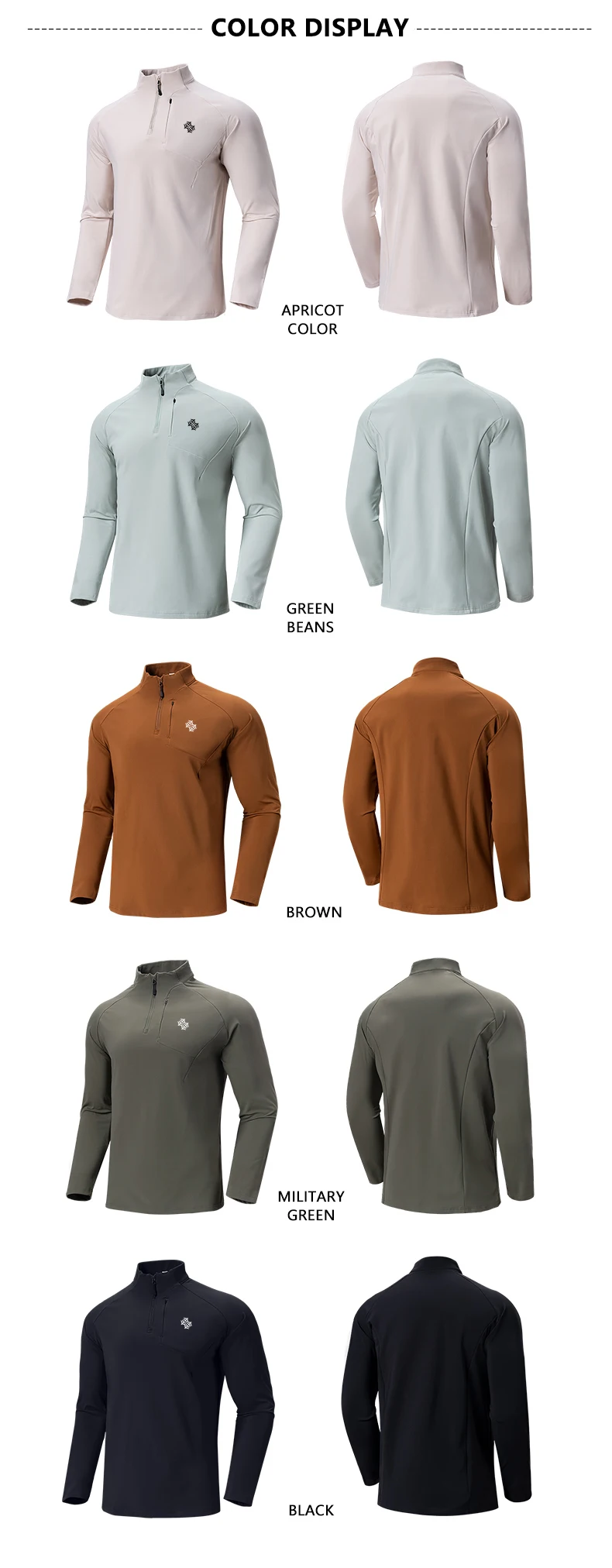 SBWL Autumn/Winter New Men's Outdoor Sports With a Base Shirt Running Skiing Mountaineering Fitness Sports Long Sleeve T-Shirt