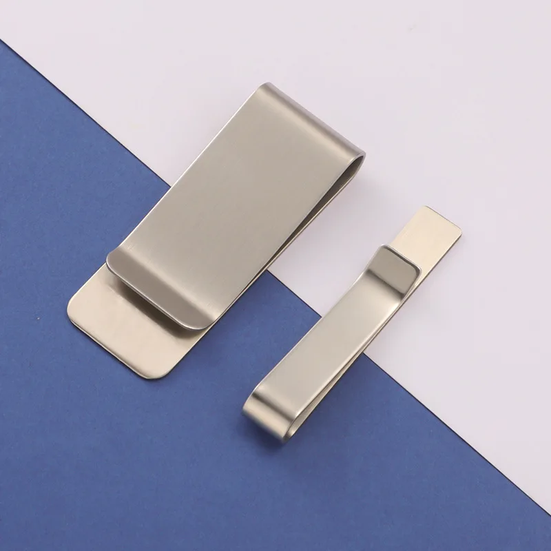 5Pcs/Lot Stainless Steel Mirror Polish Tie Clip Brushed Money Clip Cash Clamp Portable Party Business Simple DIY Accessories