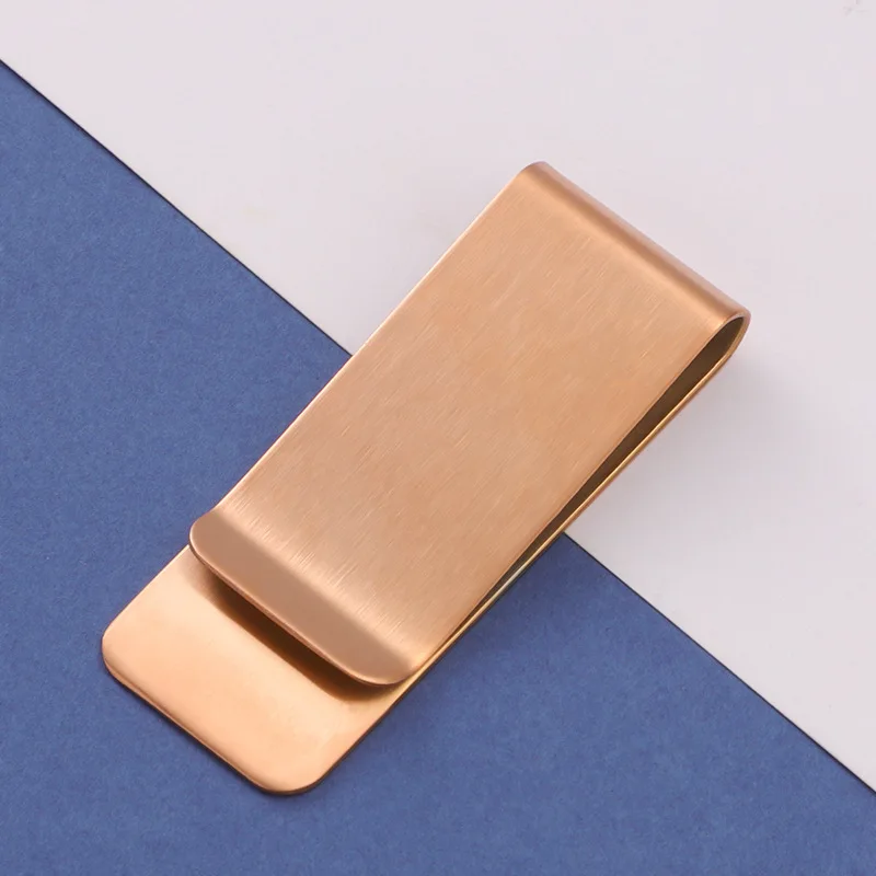 5Pcs/Lot Stainless Steel Mirror Polish Tie Clip Brushed Money Clip Cash Clamp Portable Party Business Simple DIY Accessories