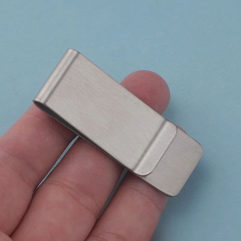 5Pcs/Lot Stainless Steel Mirror Polish Tie Clip Brushed Money Clip Cash Clamp Portable Party Business Simple DIY Accessories