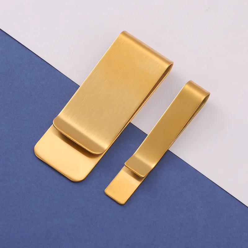 5Pcs/Lot Stainless Steel Mirror Polish Tie Clip Brushed Money Clip Cash Clamp Portable Party Business Simple DIY Accessories
