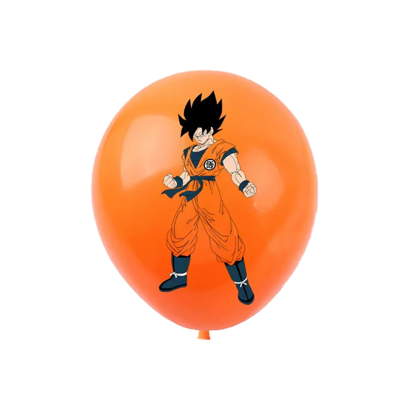 12/24pcs Dragoned Ball Goku Balloons Birthday Party Decoration Latex Balloon Monkey King Goku Party Favors Supplies Air Globos