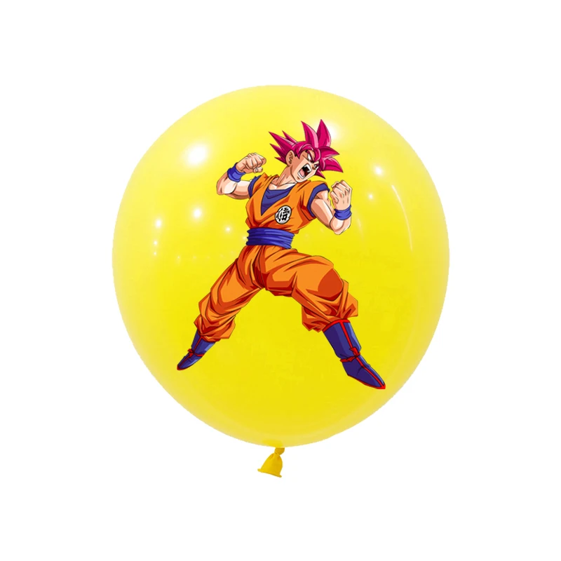 12/24pcs Dragoned Ball Goku Balloons Birthday Party Decoration Latex Balloon Monkey King Goku Party Favors Supplies Air Globos