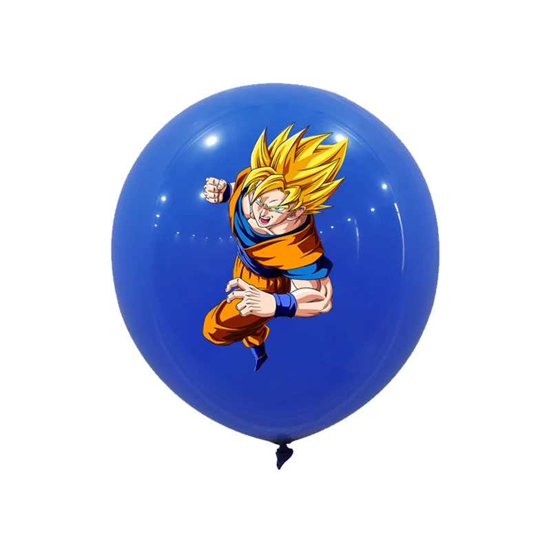 12/24pcs Dragoned Ball Goku Balloons Birthday Party Decoration Latex Balloon Monkey King Goku Party Favors Supplies Air Globos