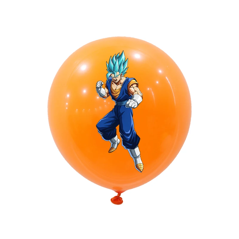 12/24pcs Dragoned Ball Goku Balloons Birthday Party Decoration Latex Balloon Monkey King Goku Party Favors Supplies Air Globos