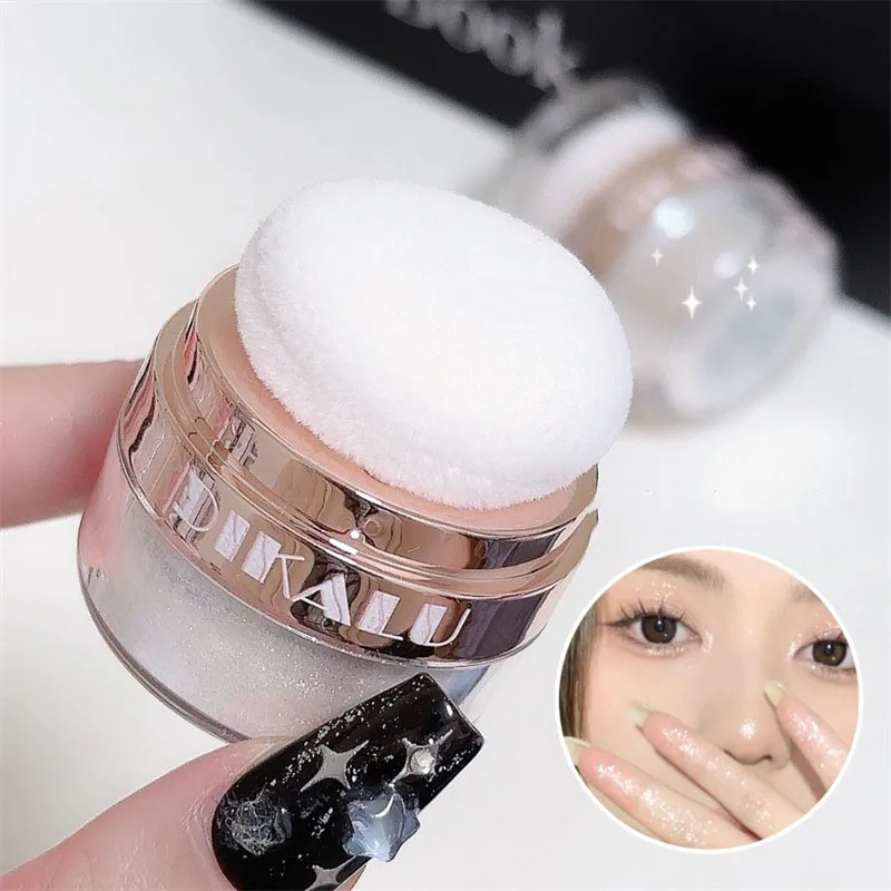 DIKALU Sparkling Fairy High Light Body Glitter Powder Clavicular Patting Powder Moonlight White Sparkling Powder Makeup