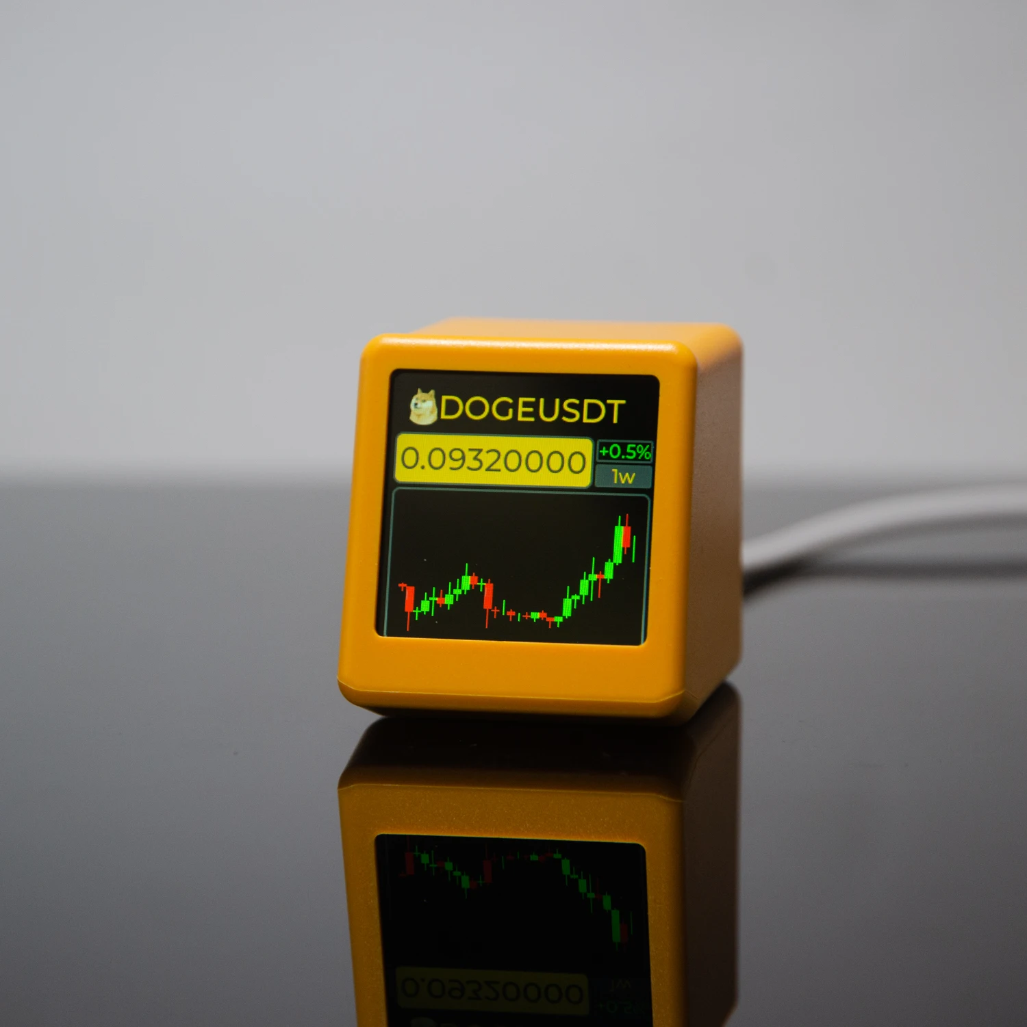 GeekMagic PRO BitCoin Cryptocurrency,Stocks,Futures,Currency Exchange Rate,Price Tracker Ticker,Time Clock Weather Display