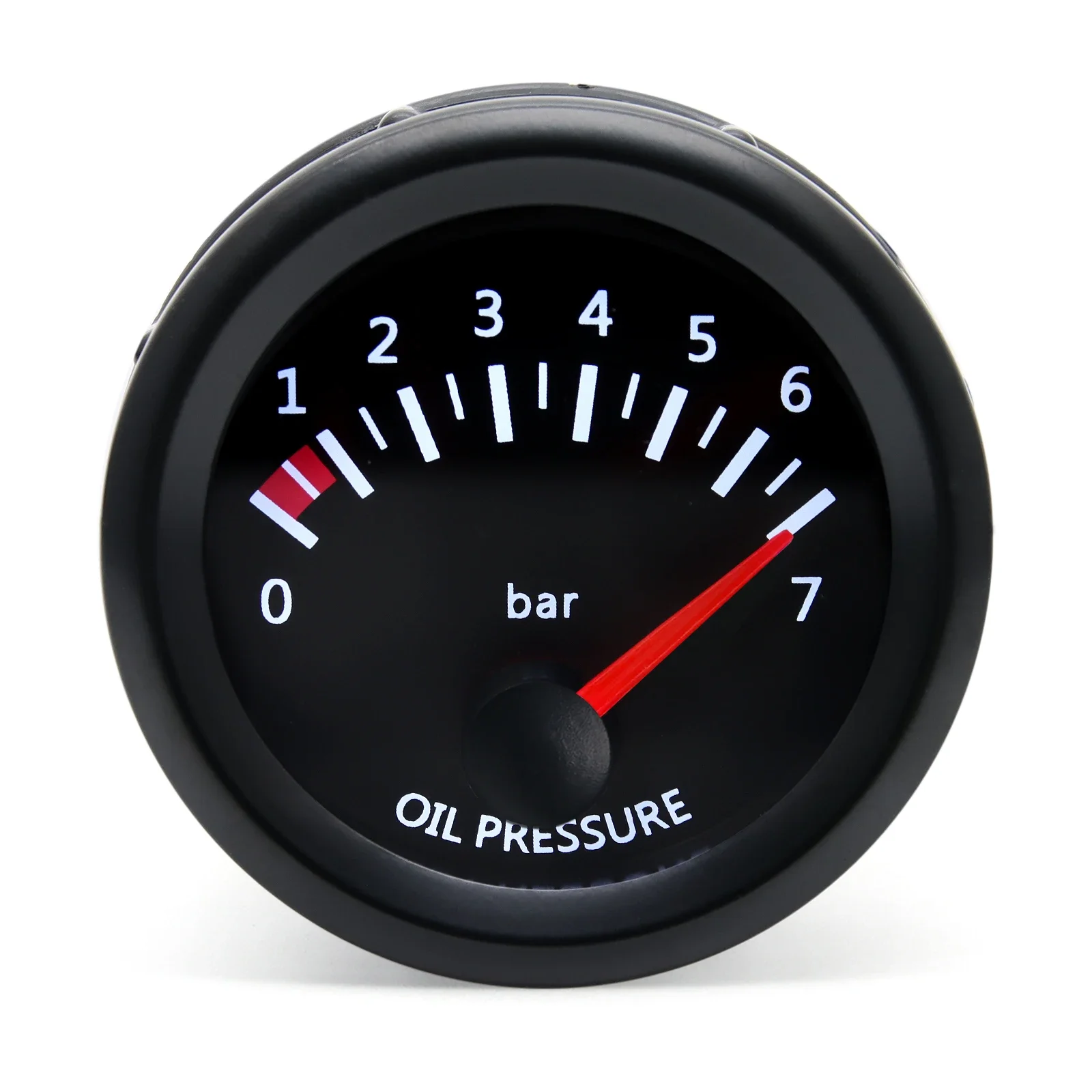 52mm Car Oil Pressure Gauge Sensors Modification 0-7 BAR Oil Pressure Meters for Truck Car 12V Oil Press Sensor M10x1 NPT1/8
