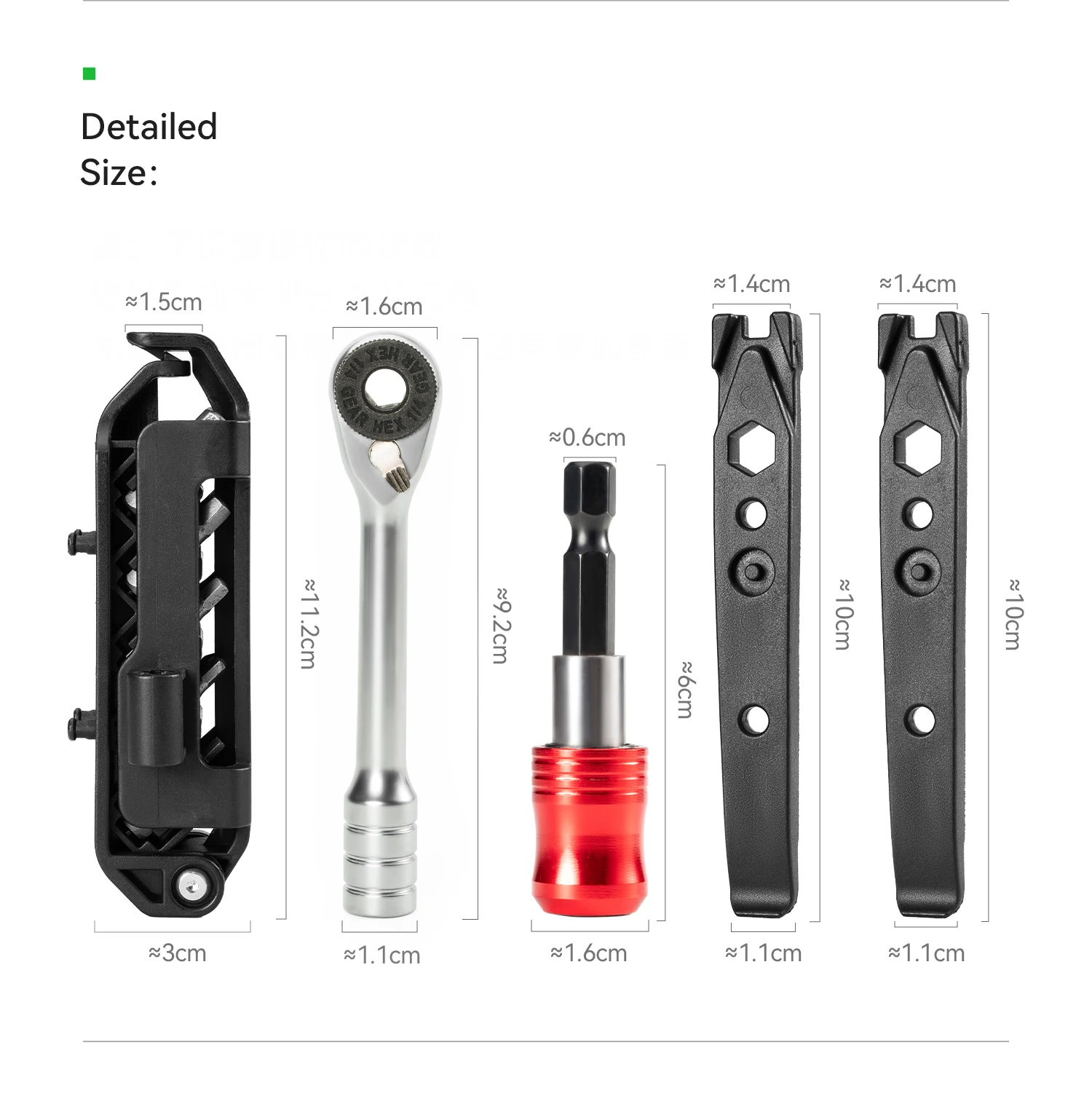 ROCKBROS Bike Repair Tools Multifunctional Ratchet Wrench Set Compact Folding Combination Aluminum Bicycle Ratchet Tool Set