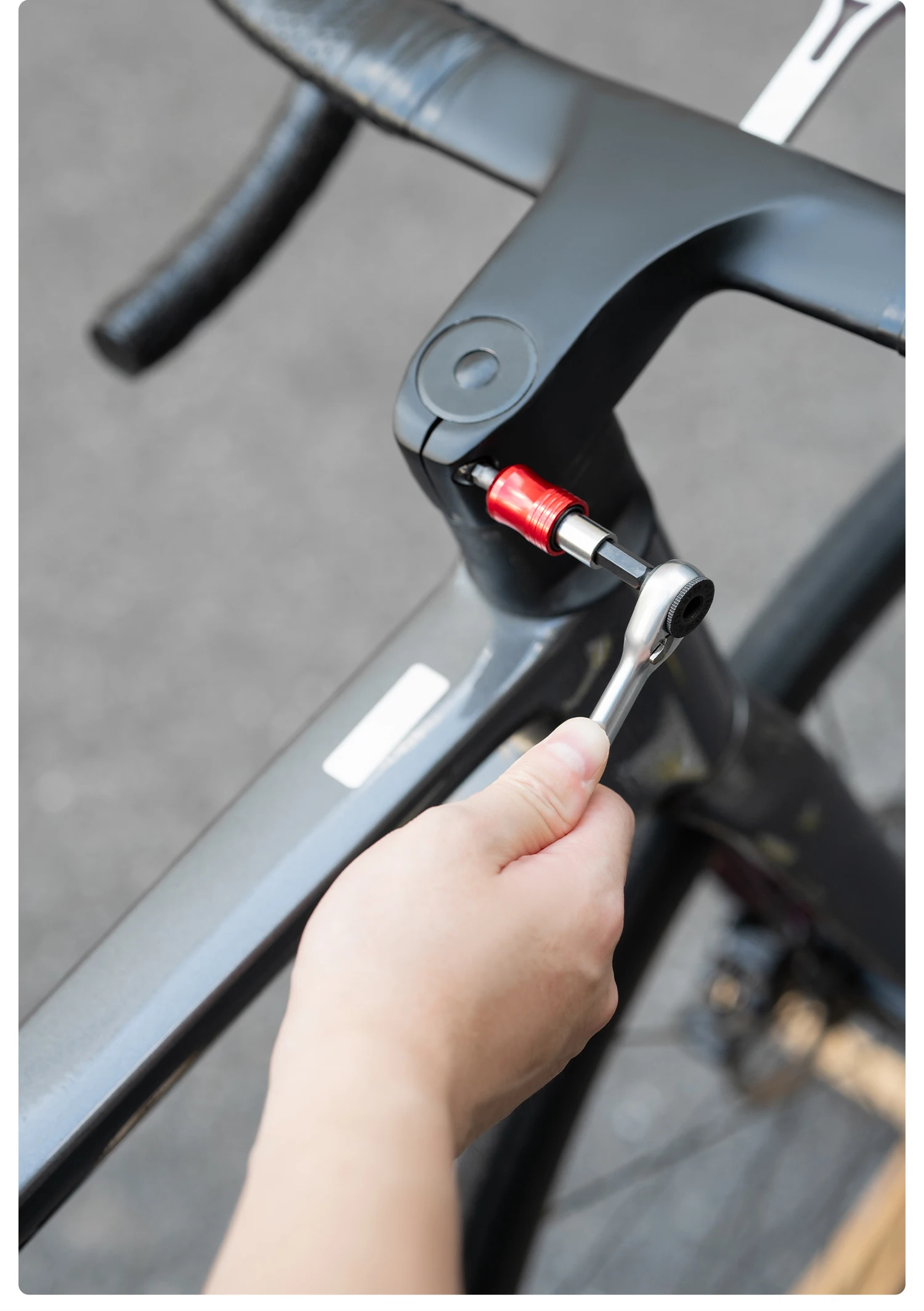 ROCKBROS Bike Repair Tools Multifunctional Ratchet Wrench Set Compact Folding Combination Aluminum Bicycle Ratchet Tool Set