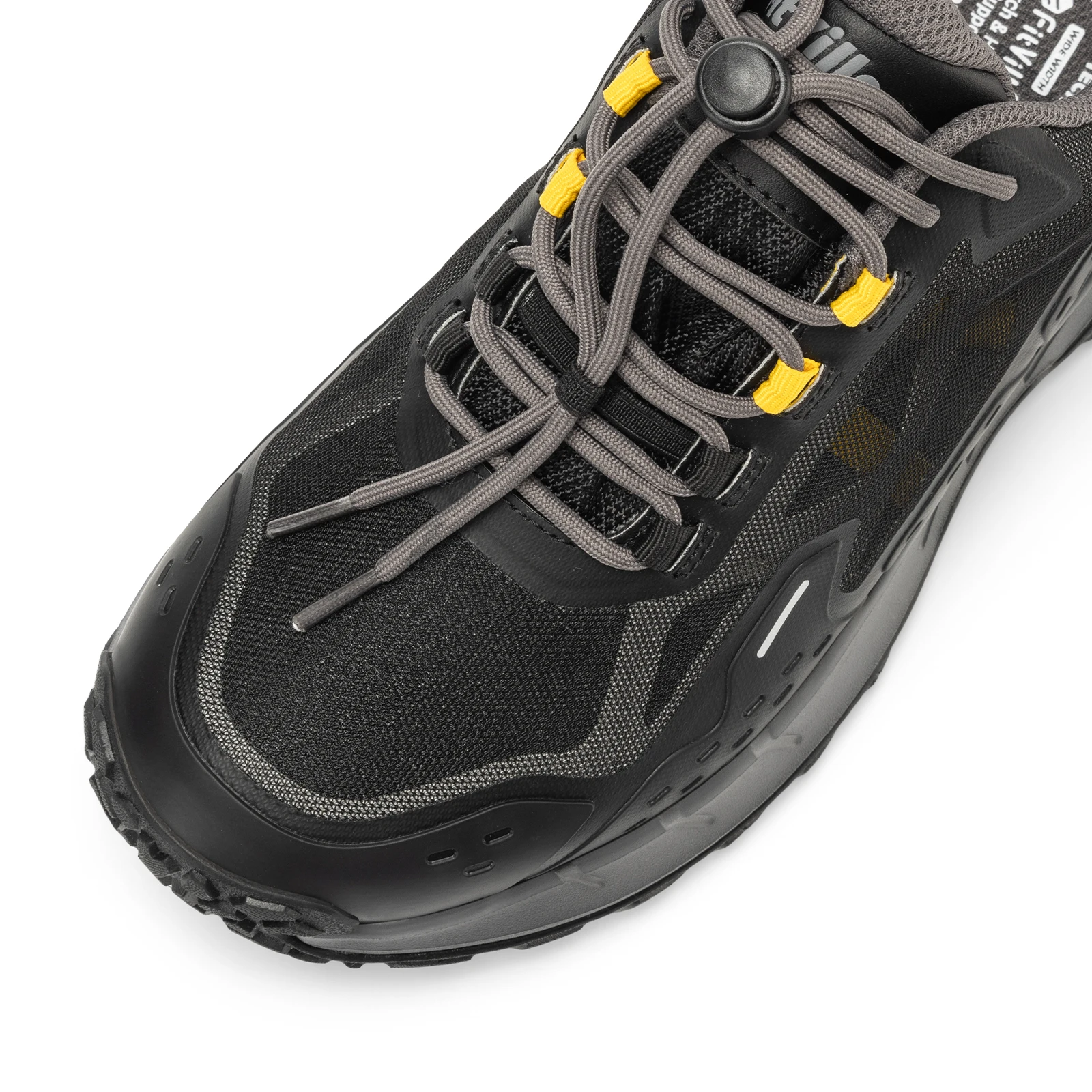FitVille Men's Wide Waterproof Hiking Shoes, Slip-Resistant Non-slip All-Terrain Trekking Trainers with Quick Lace, Walking Sneakers for Travel, Camping and Running