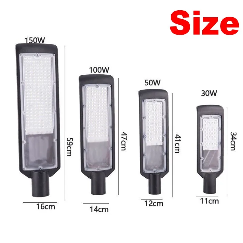 30W 50W 100W Street Light 150W LED Outdoor Lights for Garden Lights Road Lamp AC110V 220V 230V 240V COB Streetlight Lighting