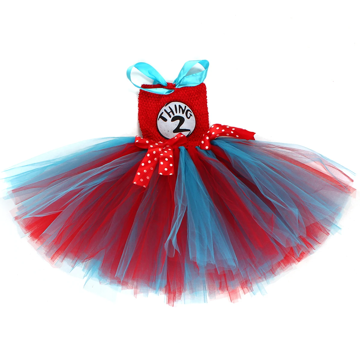 Cat in the Hat Girls Tutu Dress With Headband Dr. Seuss Thing 1 Thing 2 Costume for Kids Birthday Party Cosplay Fancy Dresses
