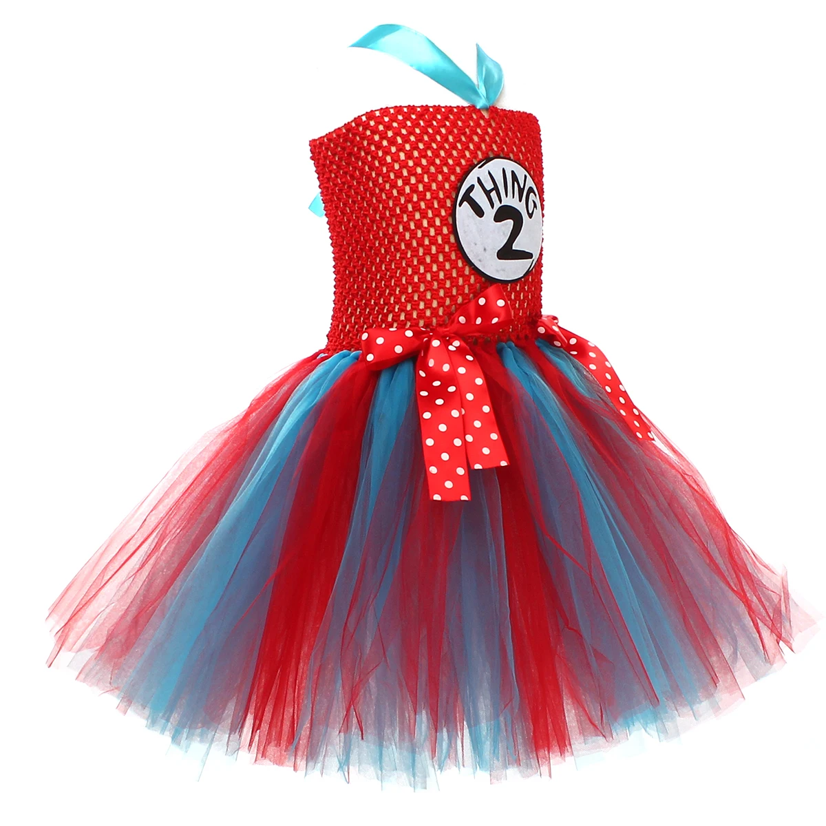Cat in the Hat Girls Tutu Dress With Headband Dr. Seuss Thing 1 Thing 2 Costume for Kids Birthday Party Cosplay Fancy Dresses