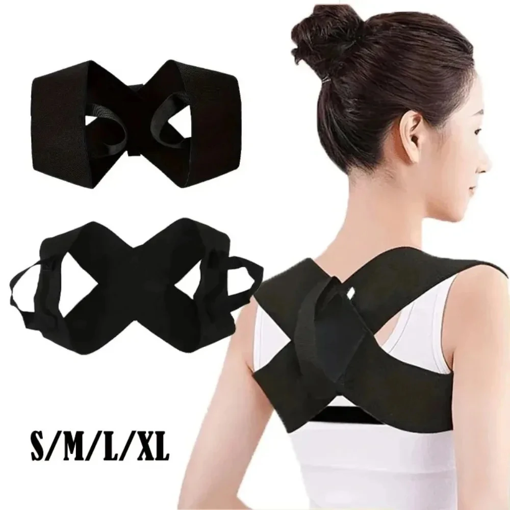 Adjustable Back Posture Corrector Belt, Shoulder Lumbar Support Strap for Hunchback Posture Correction Body Shaping