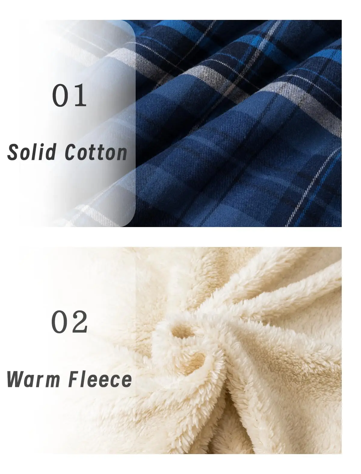TACVASEN Sherpa Lined Flannel Jacket Mens Heavyweight Hooded Fleece Jacket Thicken Warm Button Down Plaid Jacket Outwear Coats