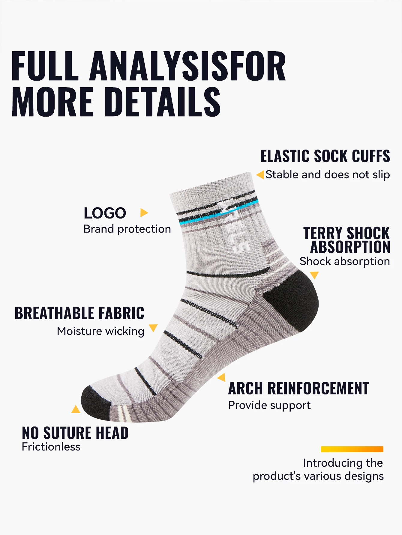 WRELS 1/2/3pairs Merino Wool Socks Warm Thermal Hiking Socks Cushion Sweat Wicking Breathable Compression Merino Wool Socks