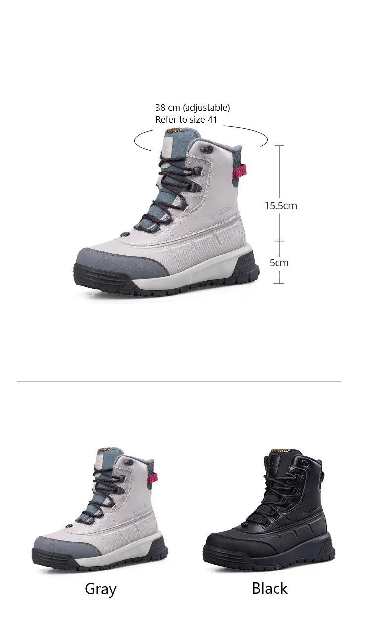 2026 Winter Men's General Cotton Shoes with Fleece Lining Thickened and Warm Cold-Resistant Boots Sizes 40-45