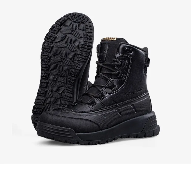 2026 Winter Men's General Cotton Shoes with Fleece Lining Thickened and Warm Cold-Resistant Boots Sizes 40-45