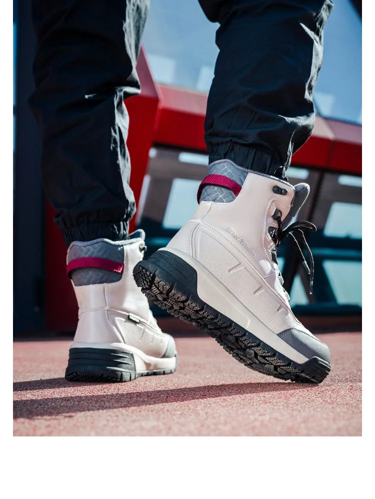 2026 Winter Men's General Cotton Shoes with Fleece Lining Thickened and Warm Cold-Resistant Boots Sizes 40-45