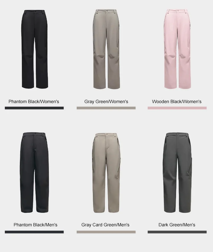 GOLDEN CAMEL Outdoor Hiking Pants Men Women Windproof Waterproof Breathable Wear-resistant Tear-resistant Hiking Soft Shell Trou