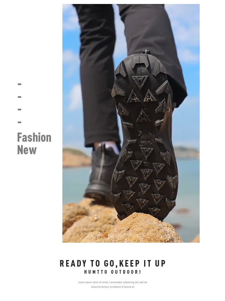 HUMTTO EVENT waterproof Outdoor Hiking boots Men waterproof hunting Boots Tactical Desert Ankle shoes trekking Walking Sneakers