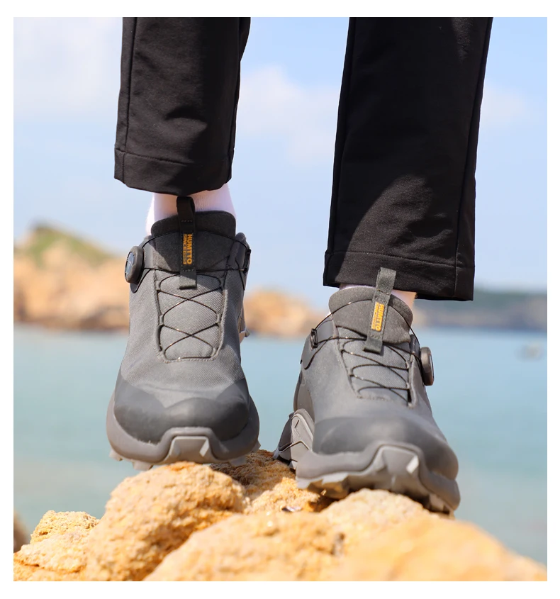 HUMTTO EVENT waterproof Outdoor Hiking boots Men waterproof hunting Boots Tactical Desert Ankle shoes trekking Walking Sneakers
