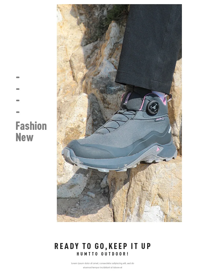 HUMTTO EVENT waterproof Outdoor Hiking boots Men waterproof hunting Boots Tactical Desert Ankle shoes trekking Walking Sneakers