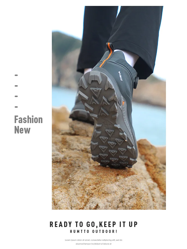 HUMTTO EVENT waterproof Outdoor Hiking boots Men waterproof hunting Boots Tactical Desert Ankle shoes trekking Walking Sneakers