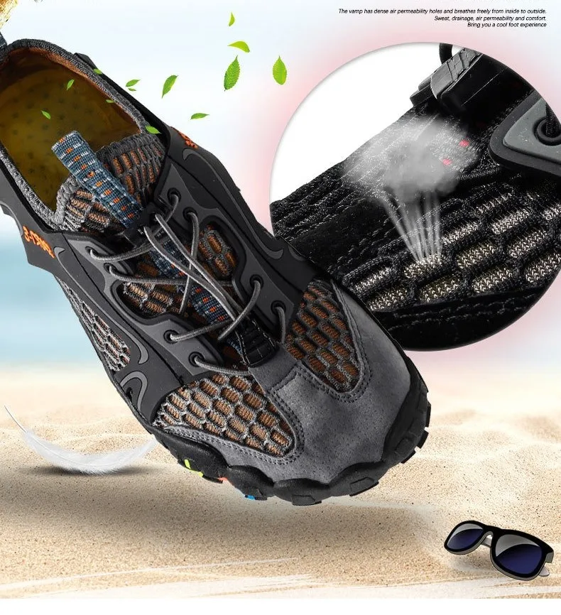 Outdoor Sports River Tracing Shoes Five-finger Fitness Wading Shoes Hiking Plus Size Casual Shoes