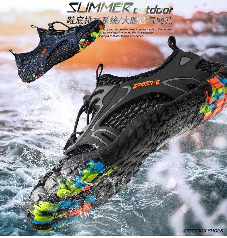 Outdoor Sports River Tracing Shoes Five-finger Fitness Wading Shoes Hiking Plus Size Casual Shoes