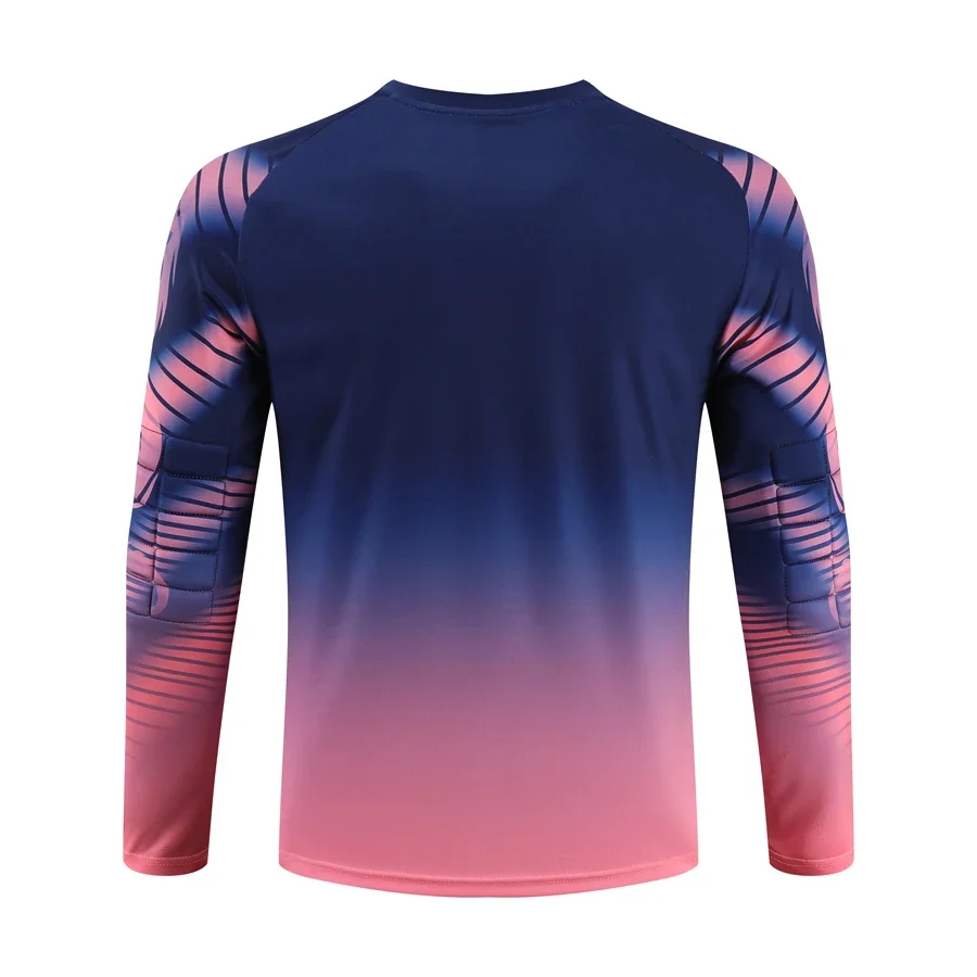 Custom Men Football Goalkeeper Uniforms Suit Adult Kids Jerseys Sets Long Sleeve Protective Sponge Soccer Shirt Pants Sports
