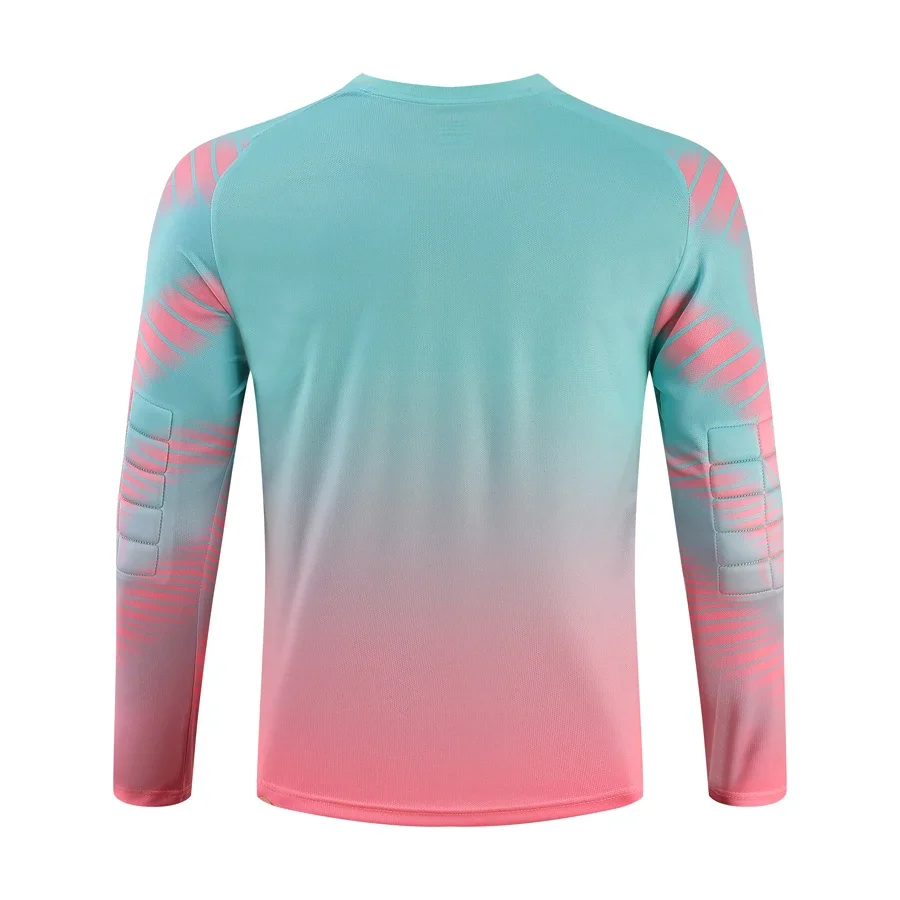 Custom Men Football Goalkeeper Uniforms Suit Adult Kids Jerseys Sets Long Sleeve Protective Sponge Soccer Shirt Pants Sports