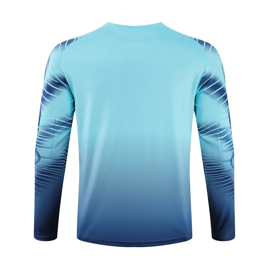 Custom Men Football Goalkeeper Uniforms Suit Adult Kids Jerseys Sets Long Sleeve Protective Sponge Soccer Shirt Pants Sports