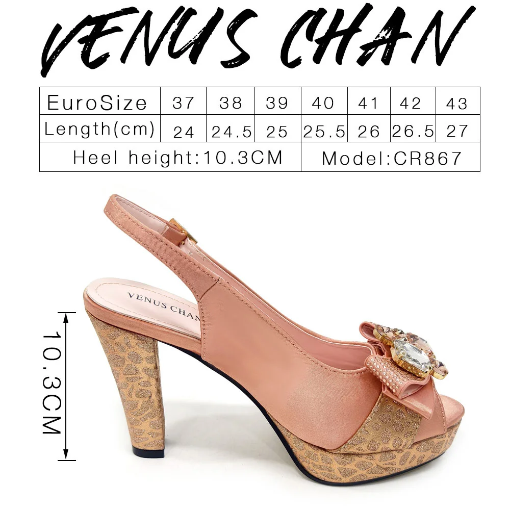 2024 Rhinestone Design INS Hot Sale New Arrivals African Shoes and Bag Set in Blue Color Open Toe Comfortable Women Heels